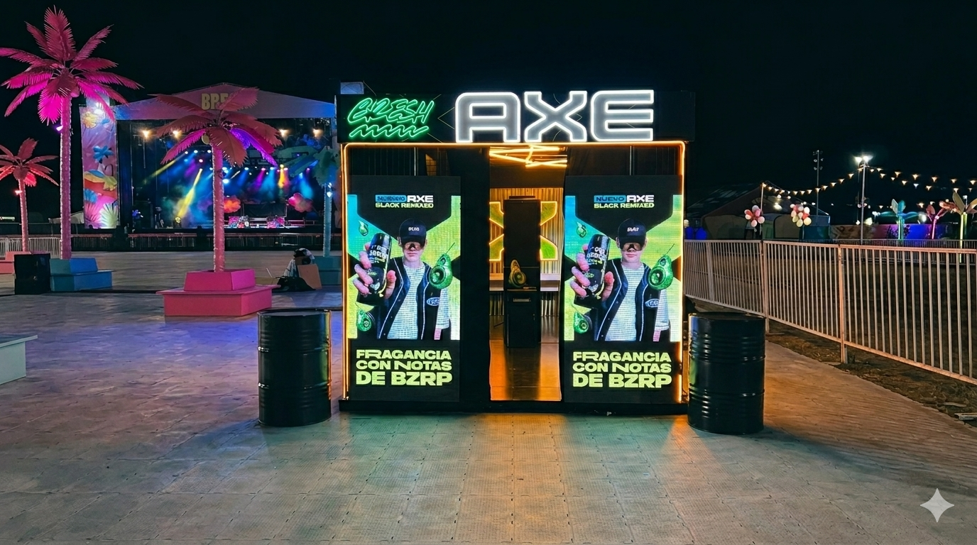 Activaciones Axe (Unilever) en Eventos y Festivales