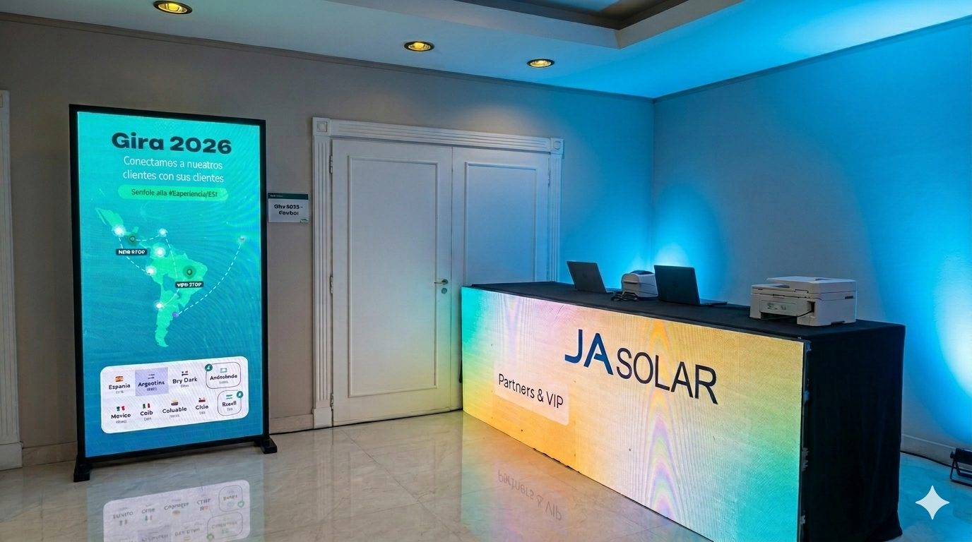 Pantallas LED para Acreditación y Recepción